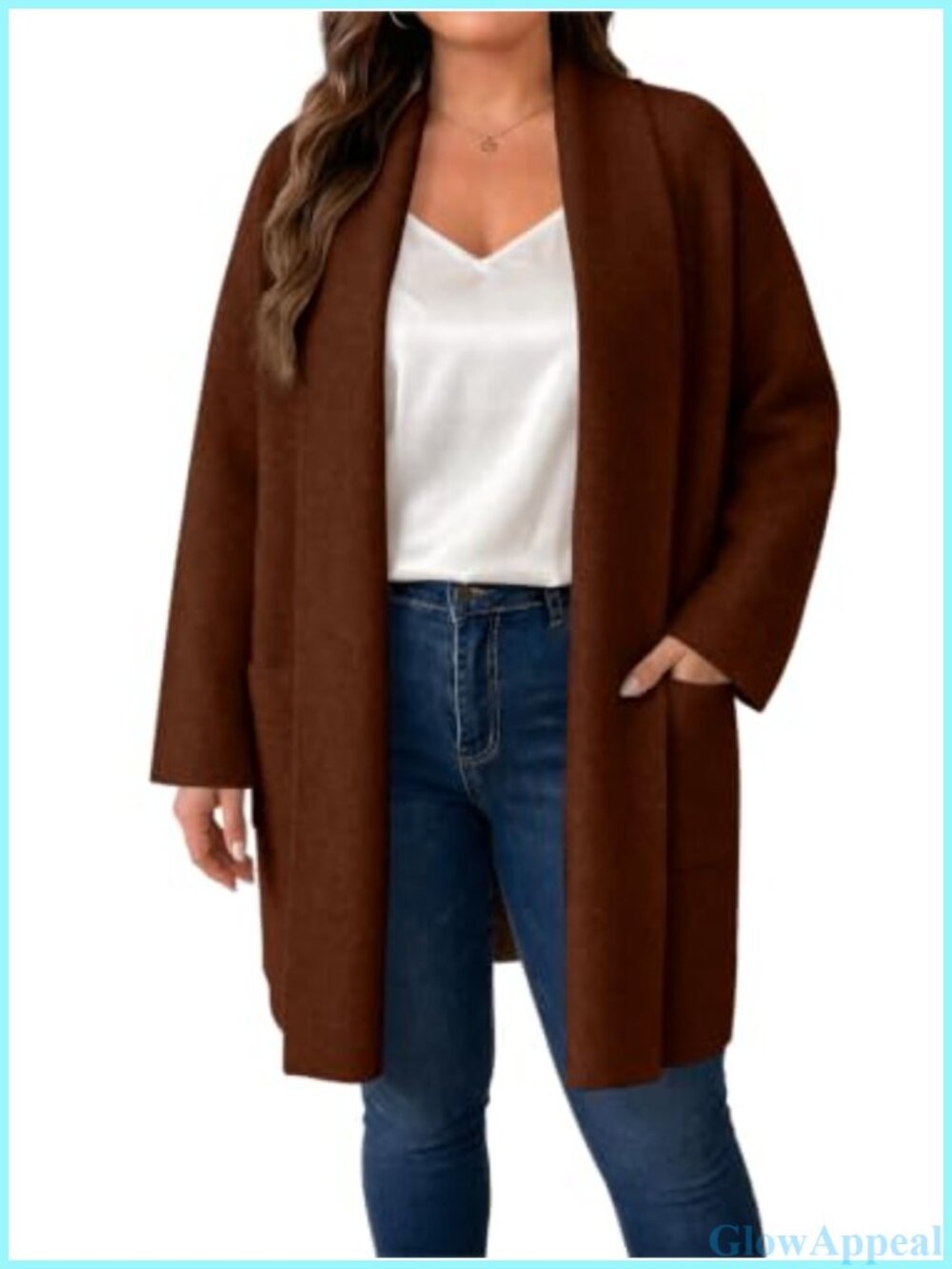 Plus Size Long Cardigan Sweater Oversized Knit Coatigan Jacket